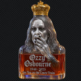 Ozzy Βλέπουμε σε τρελό βαγόνι μπουκάλι Whiskey
