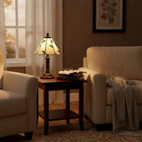 Ρετρό γυάλινη λάμπα σε σχήμα φύλλου