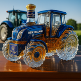 Κλασική φιάλη ουίσκι σε σχήμα τρακτέρ New Holland T7